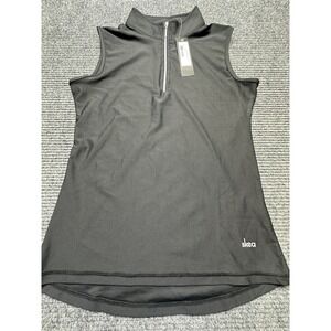 Skea Celestial Sleeveless Top Womens Small Black Quarter Zip Athletic Fall 2022‎